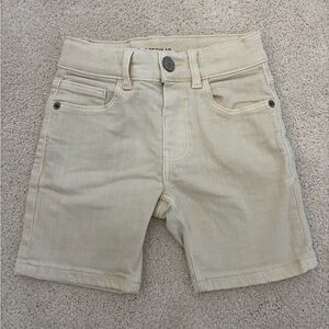 Zara Kids Cream denim shorts